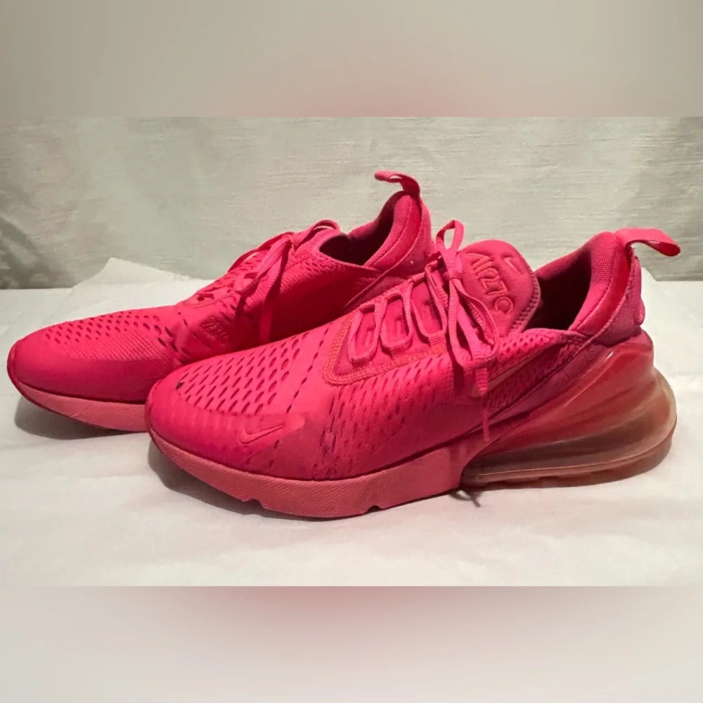 Nike Air 270s Triple University Women's Bold Pink Sneakers colorful athleisure